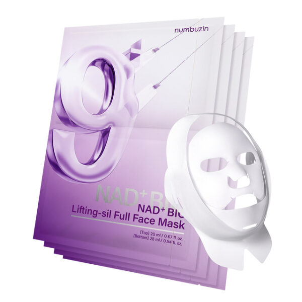 Numbuzin No.9 NAD Bio Lifting Full Cover Facial Mask 4pack
