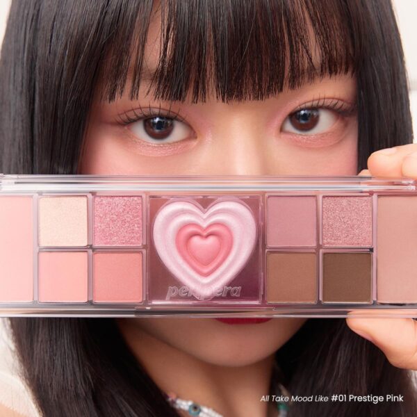 peripera - All Take Mood Like Palette Peritage Collection -#01 Prestige Pink - Image 2