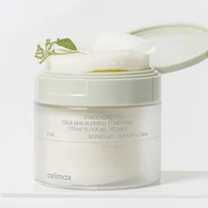 celimax - JI WOO GAE Cica BHA Blamish Toner Pad